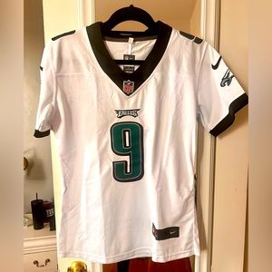 NFL woman’s Foles Eagles Jersey, size medium , white .